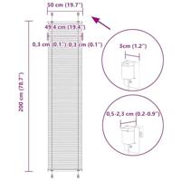 Pliss rolgordijn 50x200 cm stofbreedte 49,4 cm polyester roze - thumbnail