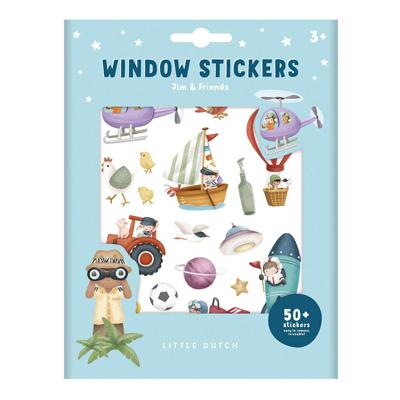 Little Dutch raamstickers jim & friends