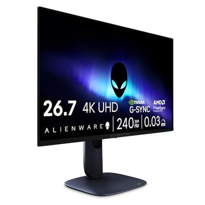 Alienware 27 Gaming Monitor - AW2725Q, 4K UHD (3840x2160), 240Hz, QD OLED, 0.03ms, NVIDIA G-SYNC Compatible, AMD FreeSync Premium Pro, HDR True Black 400, Dolby Vision, USB-C, 3 Jaar Garantie