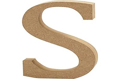 Creativ Company Letter s mdf 13cm, 1st.