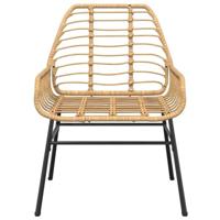 Tuinstoel bruin poly rattan 2 st - thumbnail