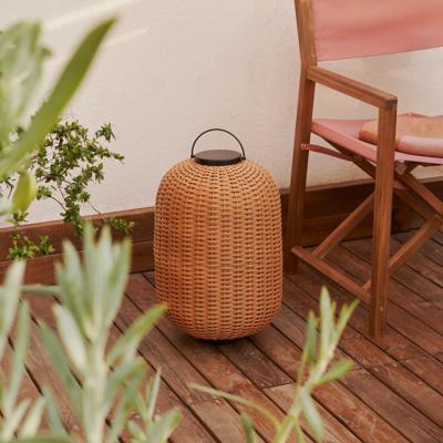 Kave Home Tafellamp 'Saranella' Rotan, 55 cm hoog, kleur Bruin