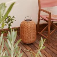 Kave Home Tafellamp 'Saranella' Rotan, 55 cm hoog, kleur Bruin - thumbnail