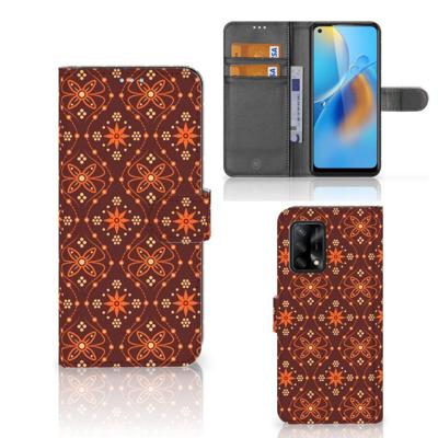 OPPO A74 4G | Telefoon Hoesje | Batik Brown