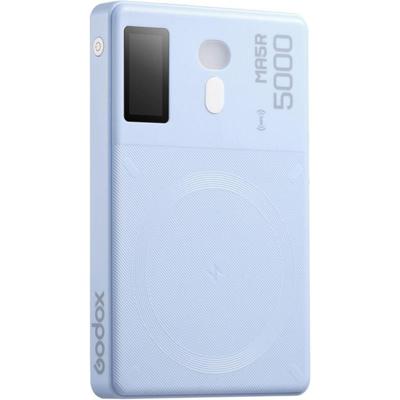 Godox MA5R Mobile Power Bank & RGB LED Light blauw