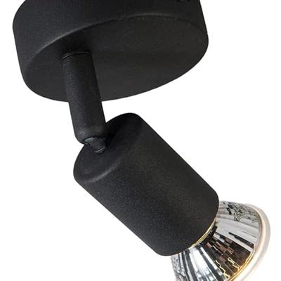 QAZQA Moderne spot zwart kantelbaar - Jeany