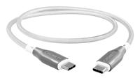 Cygnett Gepantserde USB-C naar USB-C 60W snellaadkabel USB 2.0 (1m, wit) - thumbnail