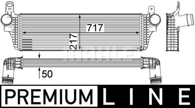Intercooler, inlaatluchtkoeler CI242000P