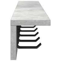 Wandgemonteerde kapstok Betongrijs 80 x 10.5 x 10.5 cm - thumbnail
