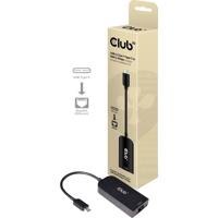 CLUB3D CAC-1520 kabeladapter/verloopstukje USB C Ethernet Zwart - thumbnail