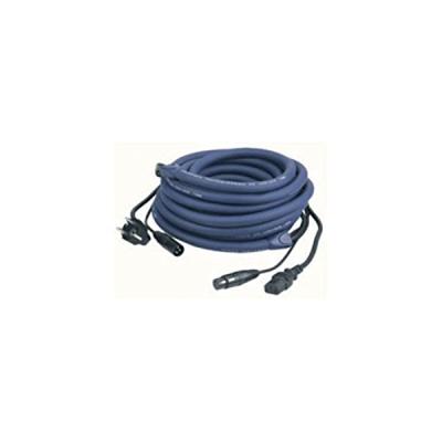 DAP Schuko en XLR male naar Euro en XLR female kabel 20m