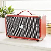 GPO Retro WESTWOODMINIRED Compacte retro Bluetooth speaker - thumbnail