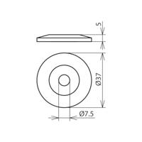 DEHN AS 37 5 B7.5 UVS K GR Afdekschijf 1 stuk(s) - thumbnail
