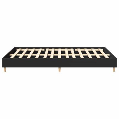 Bedframe zonder matras 140x200 cm spaanplaat zwart