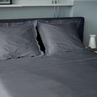 Dommelin Dommelin Dekbedovertrek Cortina Percal 200TC Olifantgrijs-Olifantgrijs 260x200/220 - thumbnail