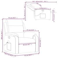 Massagestoel verstelbaar kunstleer crème - thumbnail