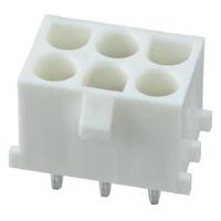 Molex 432550083 Male behuizing (board) Totaal aantal polen: 6 Rastermaat: 6.35 mm Inhoud: 1 stuk(s) Tray - thumbnail