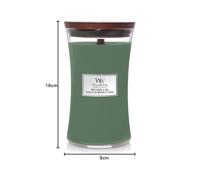 Woodwick Mint Leaves & Oak Large Candle - thumbnail