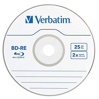 Verbatim BD-R Single Layer - Blu-Ray Disc 25 GB, 2x brandsnelheid, krasbescherming, 5 Pack Jewel Case