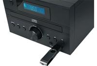 Thomson Micro Bluetooth Radio CD MP3 (hout en zwart) - thumbnail