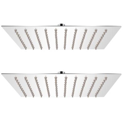 VidaXL Regendouchekoppen 2 st 20x20 cm roestvrij staal