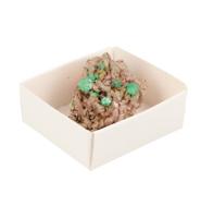 Ruwe Dolomiet / Malachiet met Seleniet laagje ca. 3-4 cm - thumbnail