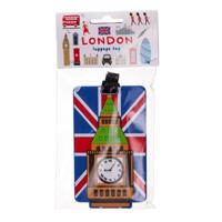 London Britse Vlag Big Ben PVC Kofferlabel - thumbnail