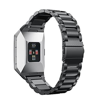Fitbit Ionic - Schakelarmband Stainless Steel bandje - Zwart Fitbit Ionic - Schakelarmband Stainless Steel bandje - Zwart