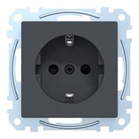 Merten MEG2300-0414 Wandcontactdoos System M Antraciet 1 stuk(s) - thumbnail