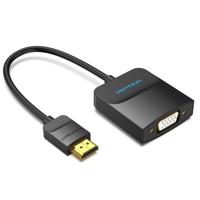 Adapter HDMI naar VGA Vention 42154 Zwart 15 cm - thumbnail