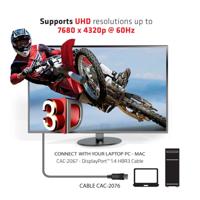club3D DisplayPort Aansluitkabel DisplayPort-stekker, DisplayPort-stekker 1.00 m Zwart CAC-2067 Vlambestendig, 8K UHD DisplayPort-kabel - thumbnail