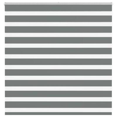 VidaXL Zebra rolgordijn 140x100 cm stofbreedte 135,9 cm donkergrijs VidaXL Zebra rolgordijn 140x100 cm stofbreedte 135,9 cm donkergrijs