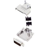 TRU COMPONENTS TCD45ZK15DMPK 7709172 D-sub male connectorset 45 ° Aantal polen: 15 Soldeerkelk 1 stuk(s) - thumbnail