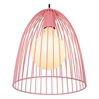 Lucide MACARONS - Hanglamp - Ø 24,5 cm - 1xE27 - Roze - thumbnail