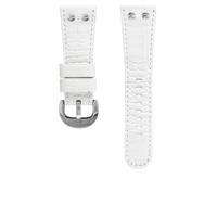 TW Steel horlogeband TWB85 Leder Wit 30mm + wit stiksel - thumbnail