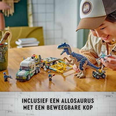 LEGO jurassic world 76966 dinosaurusmissies: allosaurus transporttruck - thumbnail
