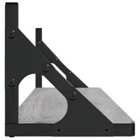 Wandschappen 2 st 80x15x15,5 cm bewerkt hout grijs sonoma eiken - thumbnail