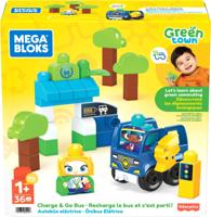 Mega Bloks green town charge & go bus - 35 grote bouwstenen - thumbnail