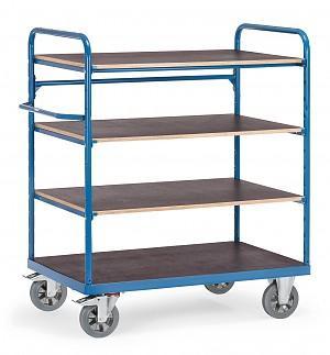 Fetra Hauptartikel 18202 Etagewagen Staal Poedercoating Laadvermogen (max.): 1200 kg Stralend blauw (RAL 5007)