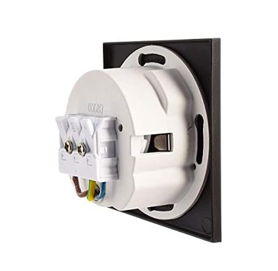 Deko Light Abdeckung eckig schwarz für Alwaid 930484 Afdekking