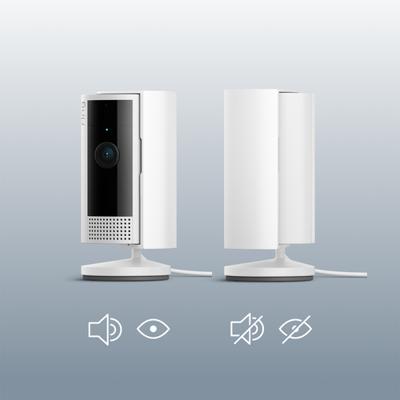 Bewakingscamera - RING - Binnen 2e generatie - HD 1080p - Tweerichtingsaudiosysteem - Wit