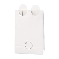 Creativ Company Papieren zakken, ijsbeer, h: 18 cm, afm 6x12 cm, 80 gr, wit, 6 stuk/ 1 doos - thumbnail