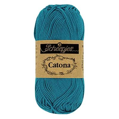 Scheepjes Catona - 10g - 400 Petrol Blue - Haakgaren / Breigaren
