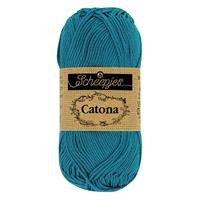 Scheepjes Catona - 10g - 400 Petrol Blue - Haakgaren / Breigaren - thumbnail