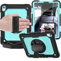 Schokbestendige zwarte silicagel + kleurrijke PC beschermende case voor iPad Pro 11 inch (2018) met houder & schouderriem & hand riem & pen sleuf (ba - thumbnail