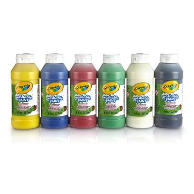 Crayola vingerverf afwasbaar, 6 kleuren