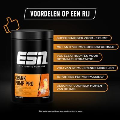 Crank pump pro peach iced tea 450 Gram