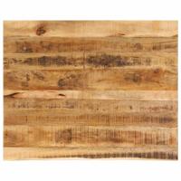 Tafelblad met natuurlijke rand 110x80x3,8 cm massief mangohout - thumbnail