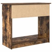 Wandtafel met lades gerookt eikenkleurig 85,5x38,5x74,5 cm - thumbnail