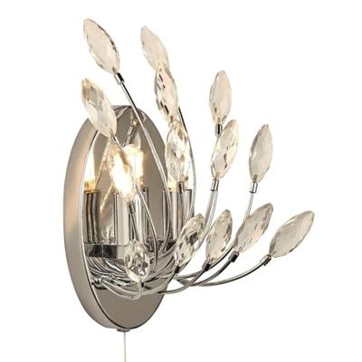 Searchlight WandlampPeacock Kristal - 86012-2CC